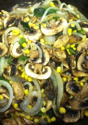 Una foto de Champignons con Poblano