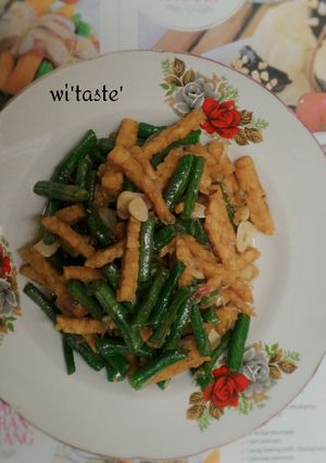 Foto resep Kacang panjang tumis tempe
