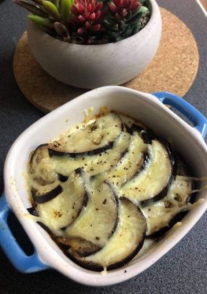 Une photo de Moussaka végétarienne aux lentilles