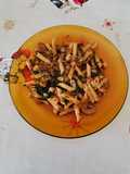 Macarrones con espinacas
