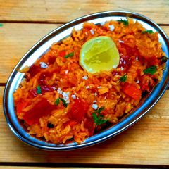 A picture of Kerala Style Beetroot Pulav.