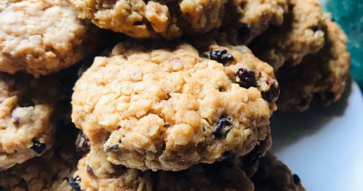 Oatmeal and Mixed dry fruit Cookies (without eggs) Recipe by Bianca