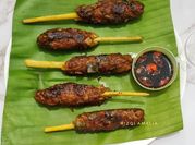 Gambar sate daging teflon