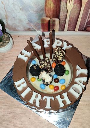 Foto resep Puding Susu Cokelat Birthday