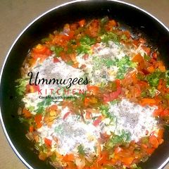 A picture of Arabian Pouched Eggs.