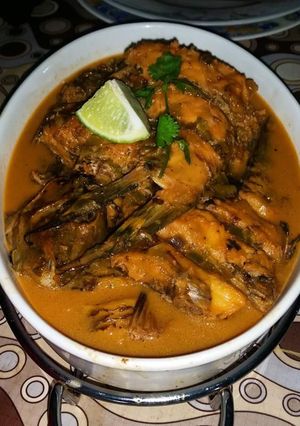 Una foto de Pescado en salsa de coco