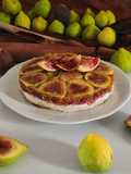 Cheesecake di panna cotta al cocco con fichi freschi
