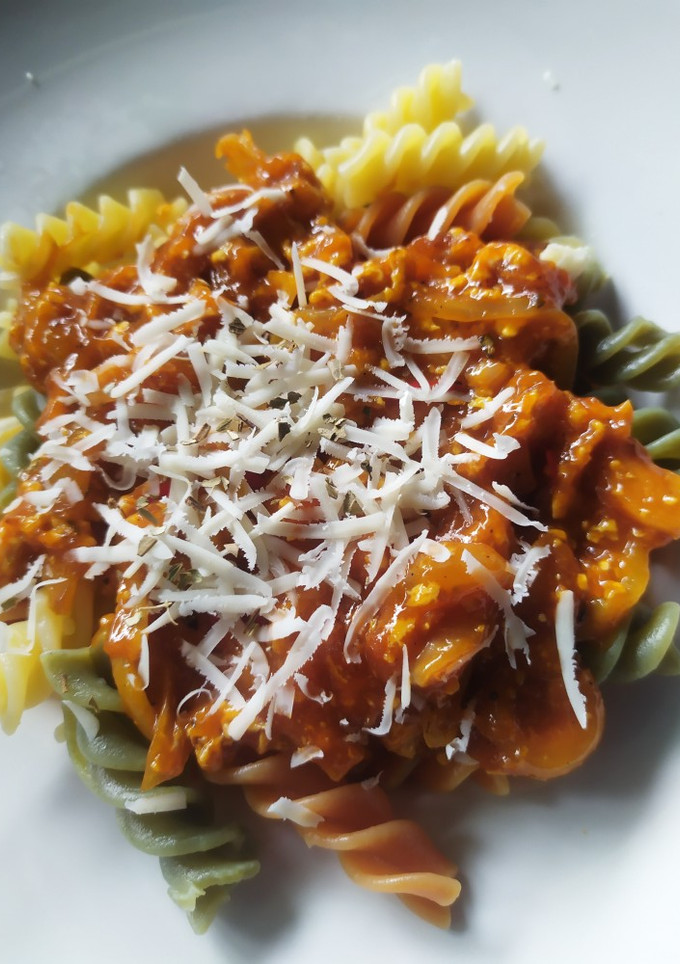 Foto resep Fusilli Saus Telur Pedas