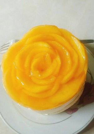 Hình của món Mousse đào.
