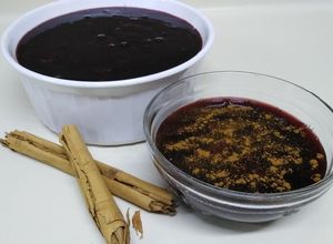 Una foto de Mazamorra morada