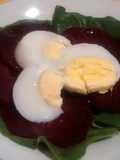 Ensalada de remolacha y huevos