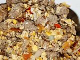 Daging Cincang Goreng (ala corned beef dalam tin)