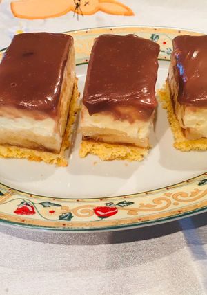 O poză a rețetei Prăjitură cu banane și cremă de vanilie(Banana Schnitte).