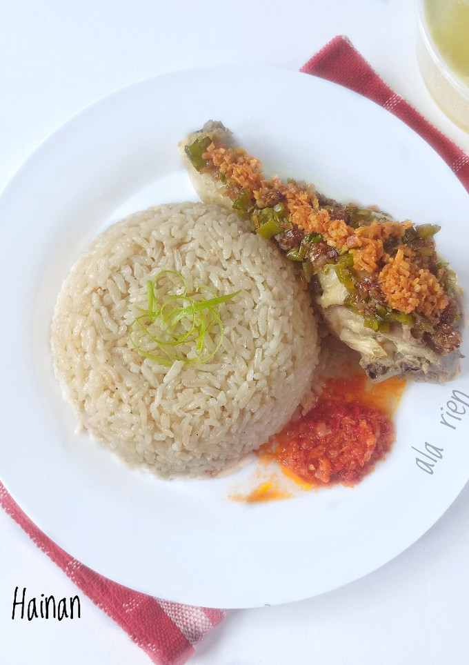 Foto resep Nasi Hainan Panci Serbaguna / Magic Com