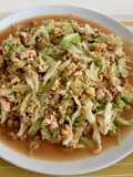 Stir-Fried Cabbage with Eggs & Minced Pork