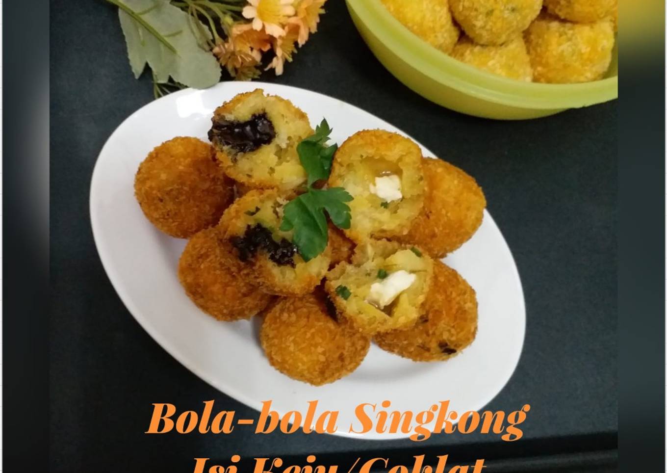 Bola-bola Singkong Isi Keju/Coklat