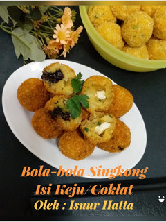 Foto resep Bola-bola Singkong Isi Keju/Coklat