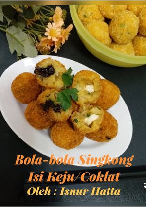 Foto resep Bola-bola Singkong Isi Keju/Coklat