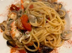 Foto di Spaghetti allo scoglio risottati