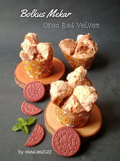 Foto resep Bolkus Mekar Oreo Red Velvet