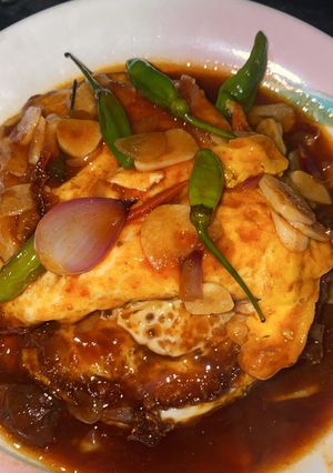 Foto resep Telur Ceplok Saus Tomat Asam Jawa