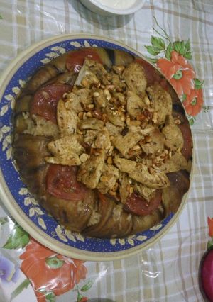 صورة لوصفة مقلوبة دجاج