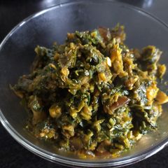 A picture of Methi-Brinjal Sabzi.