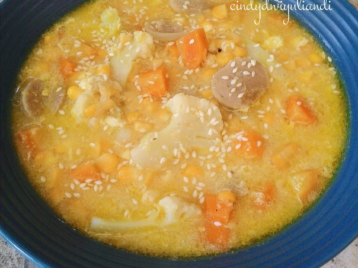 Langkah Mudah untuk Menyiapkan Resep Sup Jagung Pelangi yang Enak Banget Anti Ribet, Bisa Manjain Lidah