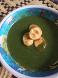 Una foto de Crema de brócoli y espinacas
