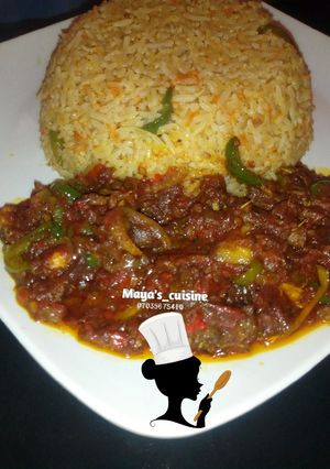 A picture of Carrot rice.