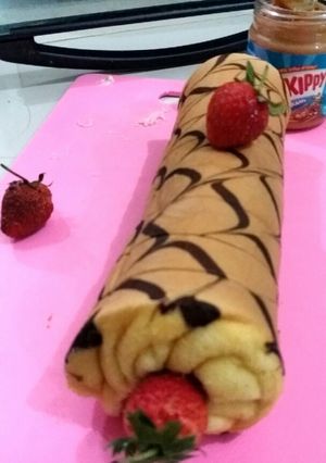 Foto resep Bolu gulung ekonomis batik...