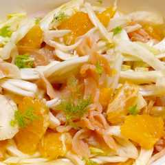 Foto di Insalata di finocchi, arance e salmone