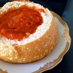 A picture of Pregnant Lady Tomato Soup.