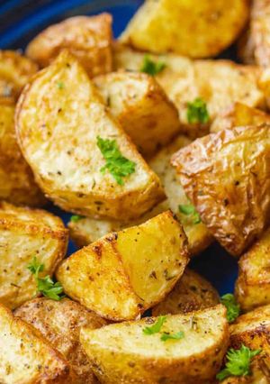 A picture of Roasted potatoes.