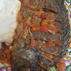 A picture of Fish ugali.