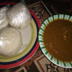 A picture of Tuwon masara miyan kuka.