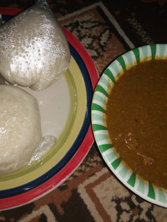 A picture of Tuwon masara miyan kuka.