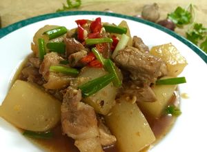 Hình của món Thịt kho củ cải.