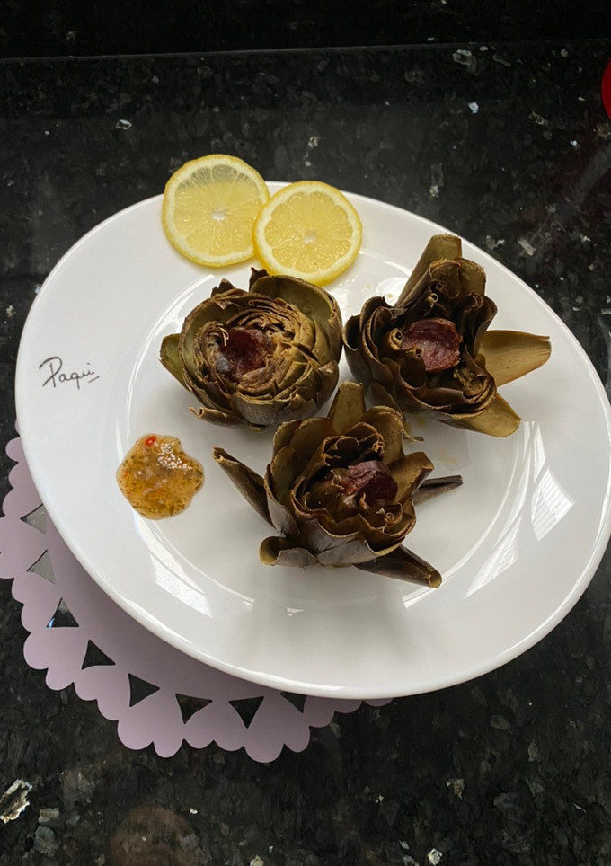 Una foto de Alcachofas al horno