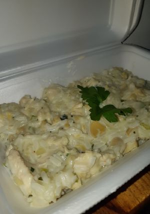 Una foto de Strogonoff de Pollo