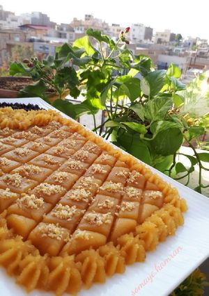 عکسی از دستور حلوا با آرد نخودچی
