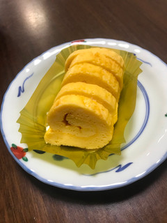 A picture of Datemaki for Osechi Ryori, Japanese New Year Food.