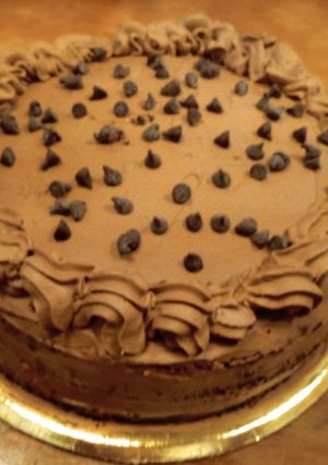 Una foto de Ganache montada o whipped ganache