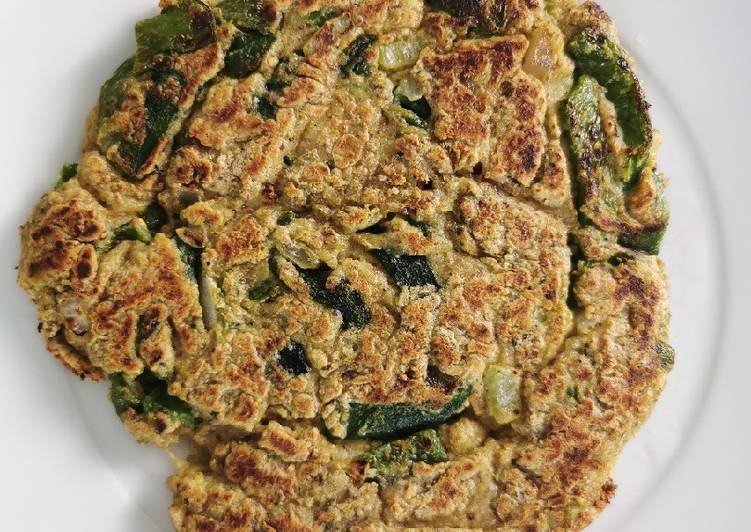 Tortilla de harina de garbanzo con rajas