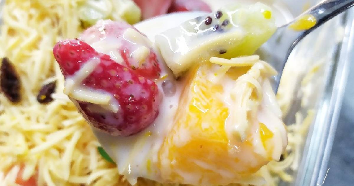 9 resep  salad  buah  ala pizza  hut  enak dan sederhana Cookpad