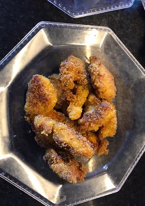 Una foto de Chicken finger estilo hindú - Deditos de pollo del recetario Presto Pronta