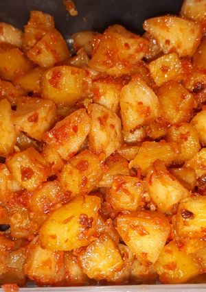Foto resep Balado kentang + bakso ayam