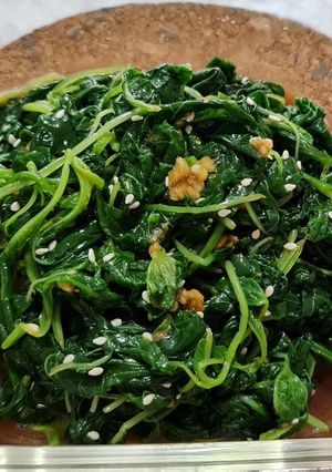 Foto resep Salad bayam korea (Sigeumchi Namul)