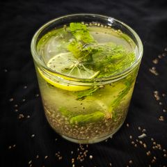 A picture of Weightloss Chia Seed water/ Detox Morning Drink.