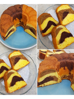 Foto resep 99.Marmer Cake Coffee Choco Vanilla ☕🍫🍮